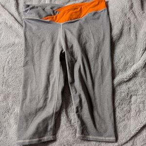 Fabletics Gray and Orange Women's Leggings
